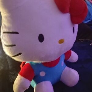 Hello Kitty Plush Backpack -  Red and Blue - NWT